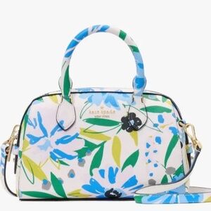 NWT Kate Spade Madison Festival Floral Printed Small Dolly Duffle Crossbody KK96